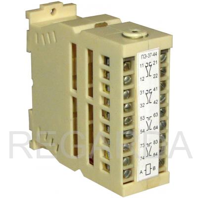 Реле промежуточное ПЭ-37-44 220В 50Гц, ток контактов 6А, 4з+4р, У3