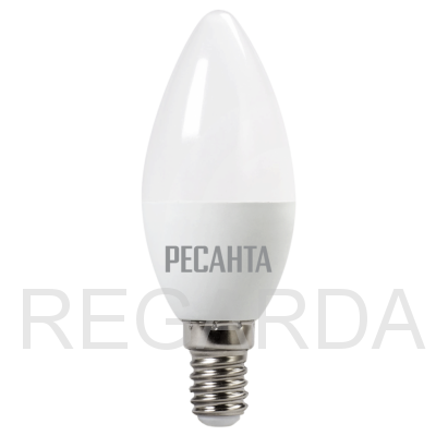 Лампа светодиодная РЕСАНТА  LL-R-C37-5W-230-4K-E14