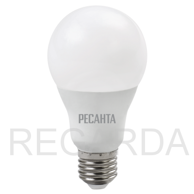 Лампа светодиодная РЕСАНТА: LL-R-A65-15W-230-3K-E27
