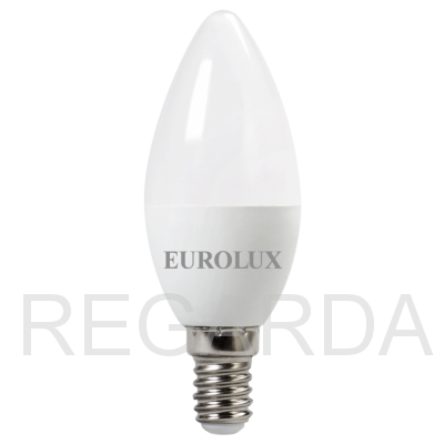 Лампа светодиодная EUROLUX: LL-E-C37-7W-230-4K-E14