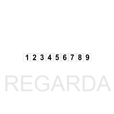 Наклейка "Цифры" (50х50мм)