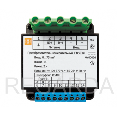 Измерительного преобразователь напряжения Е856ЭЛ-0...500В-24ВН-х-х-1RS
