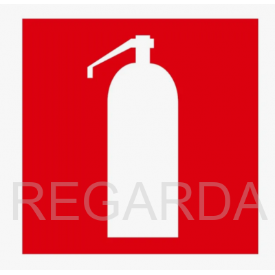 Знак на пленке "Огнетушитель" 150*150