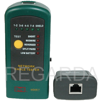 MS6811 Тестер кабеля замыкание, обрыв, идентиф. в многож. кабелях MASTECH