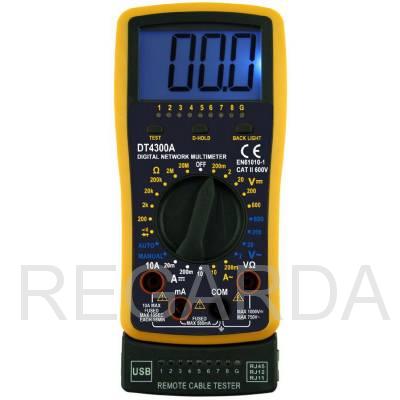 DT4300A Мультиметр с функцией кабельного тестера