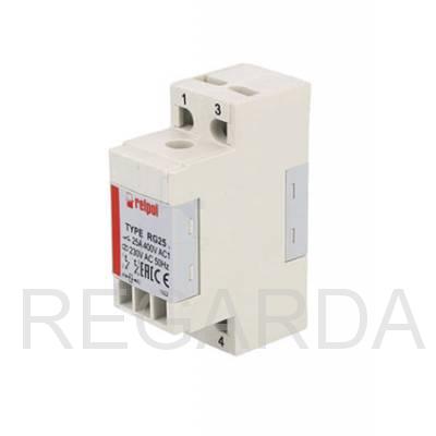 Реле RG25-3022-28-1012, 2NO, 25A(400VAC/24VDC), AgSnO2, 12VDC, моноблок, W=26mm