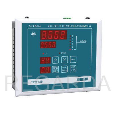 ТРМ136 шестиканальный регулятор с RS-485