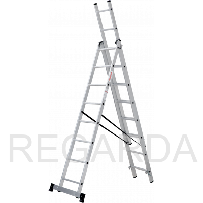 Лестница алюминиевая трехсекционная :N1230308