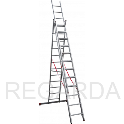 Профессиональная алюминиевая трёхсекционная :лестница NV 3230312