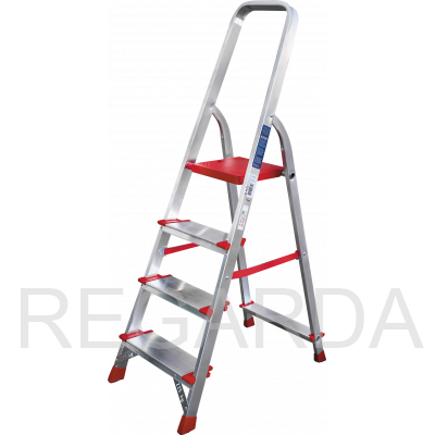 Профессиональная алюминиевая стремянка :со ступенями 130 мм NV3117104