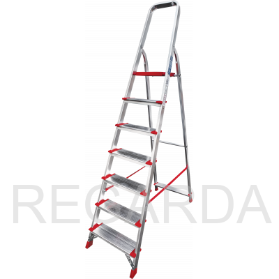 Профессиональная алюминиевая стремянка :со ступенями 130 мм NV3117107