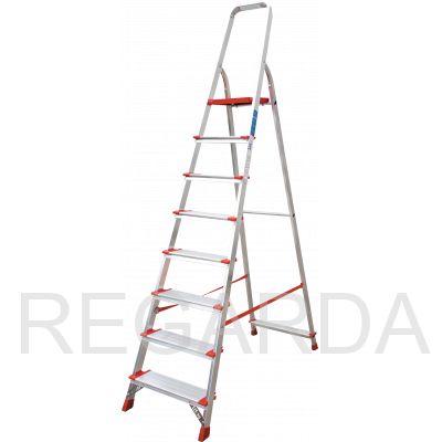 Профессиональная алюминиевая стремянка :со ступенями 130 мм NV3117108