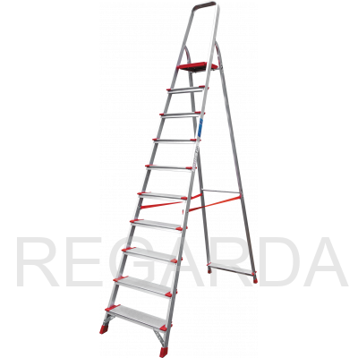 Профессиональная алюминиевая стремянка :со ступенями 130 мм NV3117110
