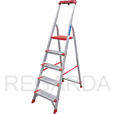 Профессиональная алюминиевая стремянка :со ступенями 130 мм и органайзером NV3118105