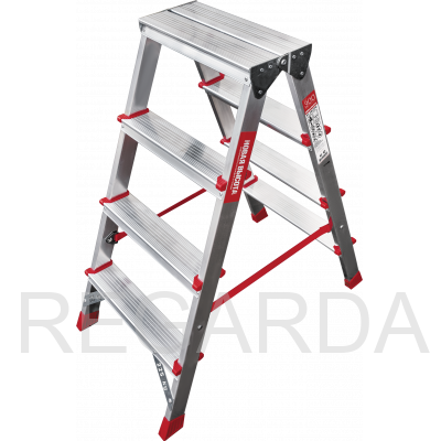 Профессиональная двухсторонняя алюминиевая :стремянка NV3120204