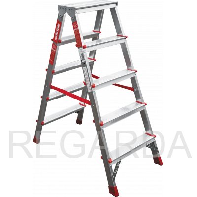 Профессиональная двухсторонняя алюминиевая :стремянка NV3120205