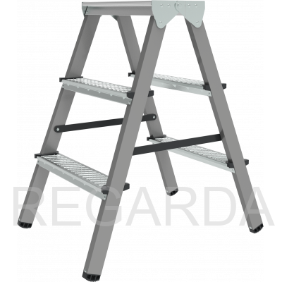 Стремянка стальная двухсторонняя :NV116203