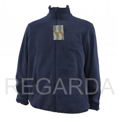 Куртка флисовая арт. JF-01 на молнии т/синяя