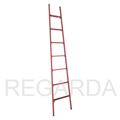 Лестница стеклопластиковая  диэлектрическая приставная крюки ЛСПД-2,8 ТК