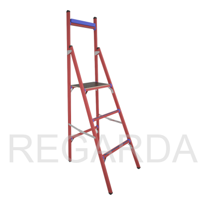 Стремянка стеклопластиковая  диэлектрическая СВД-1,0 с вертикальной опорой