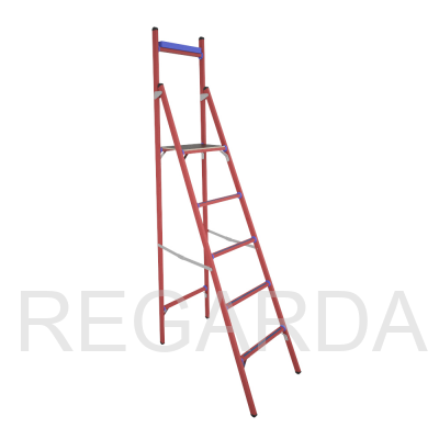 Стремянка стеклопластиковая: диэлектрическая СВД-1,8 с вертикальной опорой