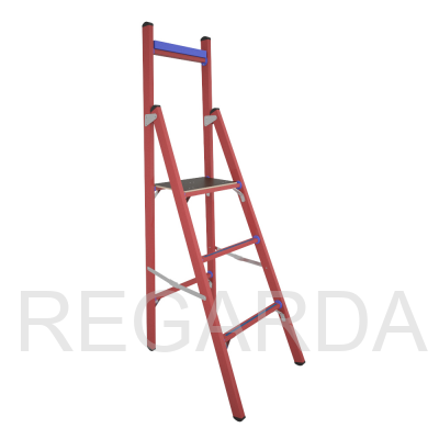 Стремянка стеклопластиковая  диэлектрическая СВД-1,0 Е с вертикальной опорой