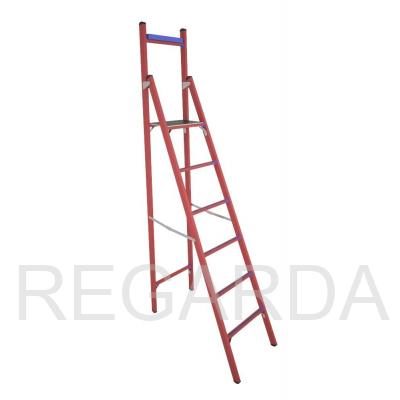 Стремянка стеклопластиковая: диэлектрическая СВД-2,0 Е с вертикальной опорой