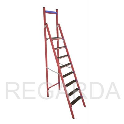 Стремянка стеклопластиковая  диэлектрическая СВД-2,0 Е Т с вертикальной опорой телеком