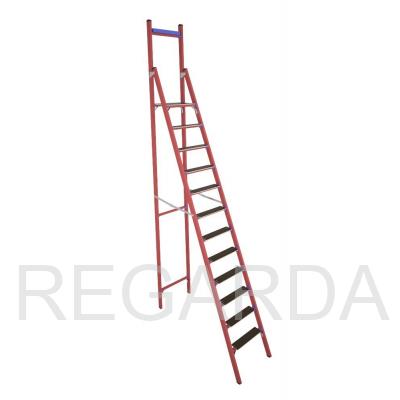 Стремянка стеклопластиковая  диэлектрическая СВД-3,0 ЕТ с вертикальной опорой телеком