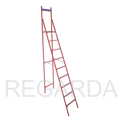 Стремянка стеклопластиковая  диэлектрическая СВД-3,5 Е с вертикальной опорой