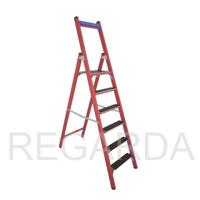 Стремянка стеклопластиковая  диэлектрическая ССД-1,5 Е Т с симметричной опорой телеком