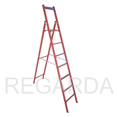 Стремянка стеклопластиковая: диэлектрическая ССД-2,3 Е с симметричной опорой