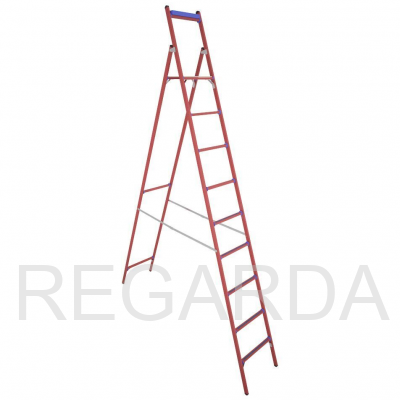 Стремянка стеклопластиковая  диэлектрическая ССД-4,0 Е с симметричной опорой